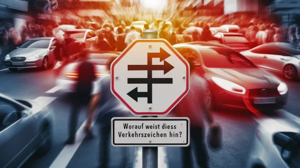 Worauf weist dieses Verkehrszeichen hin